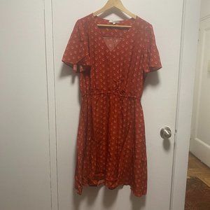 COPY - Tucker NYC silk v-neck dress - size L